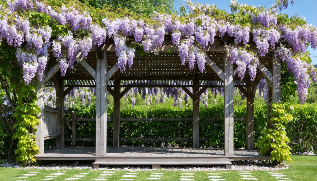 découvrez comment construire la pergola parfaite pour votre glycine grâce à notre guide complet avec toutes les étapes essentielles pour un support solide et esthétiquement réussi.