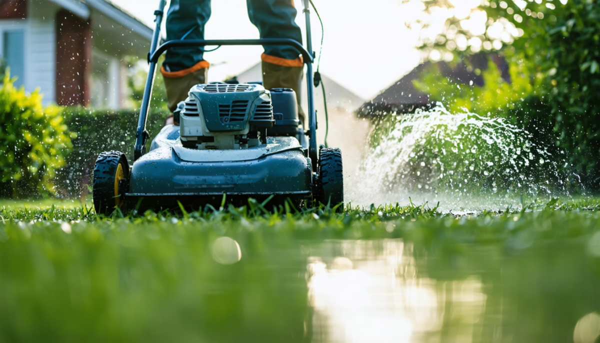 découvrez les précautions essentielles et astuces pratiques pour tondre la pelouse humide en toute sécurité avec une tondeuse électrique. gardez votre jardin impeccable sans risques.