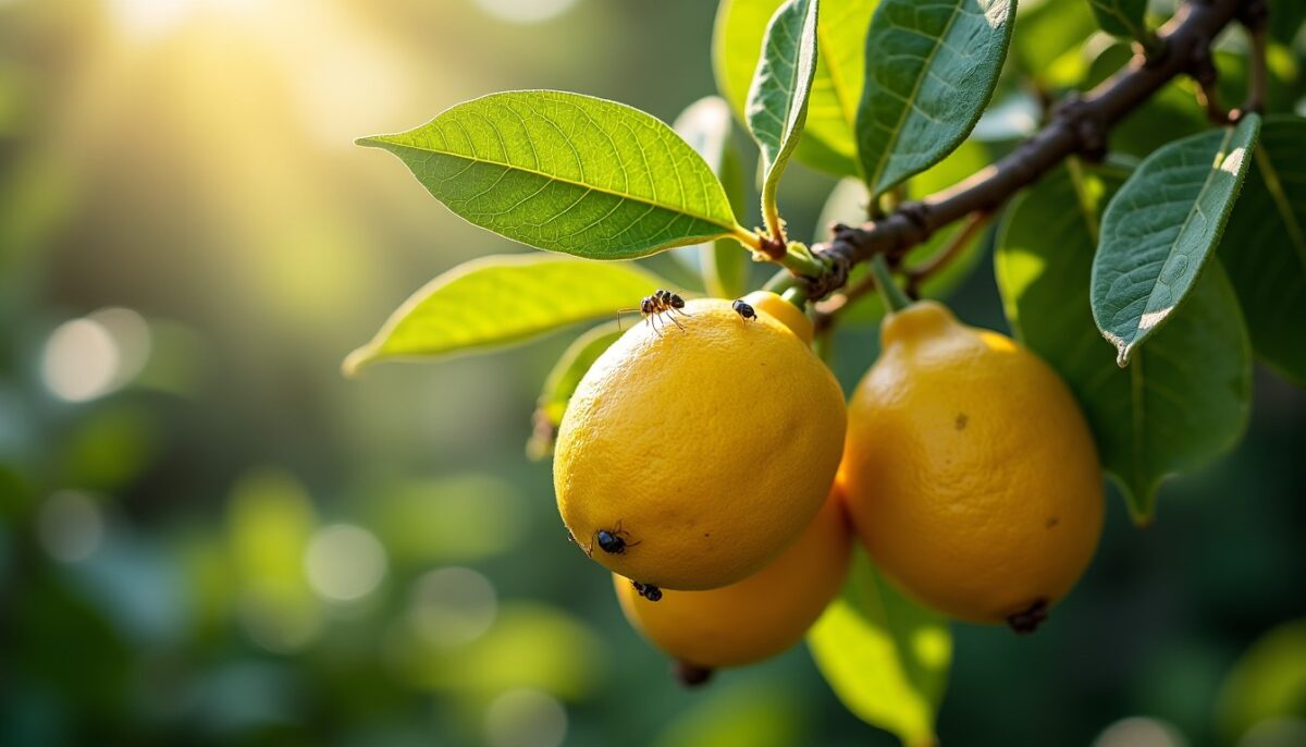 Ants sur votre citronnier : méthodes naturelles et efficaces pour s'en débarrasser