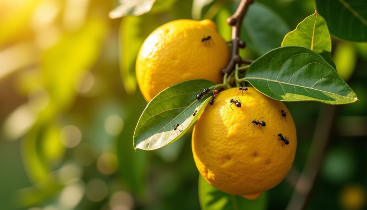Fourmis sur citronnier : méthodes naturelles et efficaces pour les éradiquer