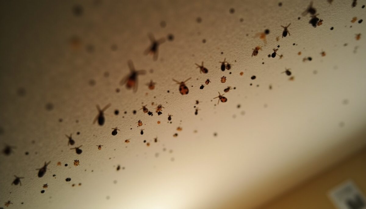 Larves de mites sur le plafond : comprendre leur origine, comment les éviter et les éliminer efficacement