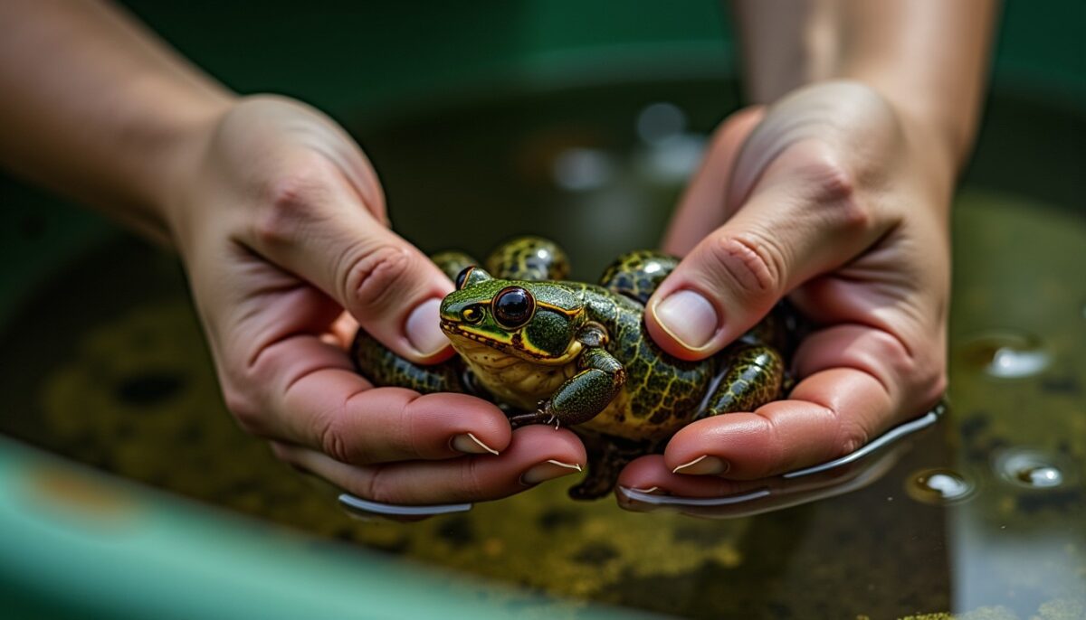 Alimentation naturelle des grenouilles dans un bassin : guide complet et détaillé