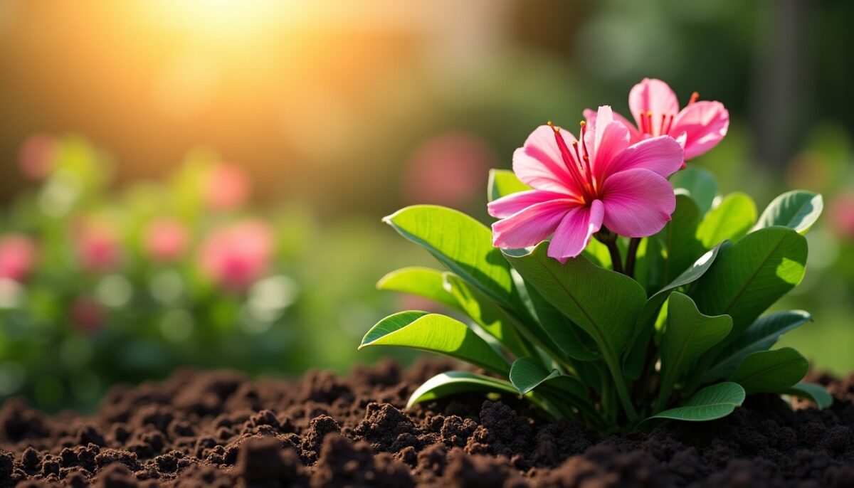 Marc de café : un engrais naturel pour favoriser la croissance éclatante du laurier-rose