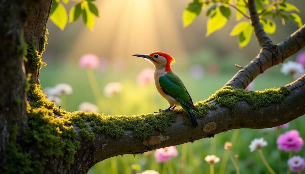 Le Pivert au Jardin : Comprendre sa Signification Spirituelle et Symbolique